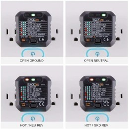 Toma de corriente-color negro TACKLIFE9